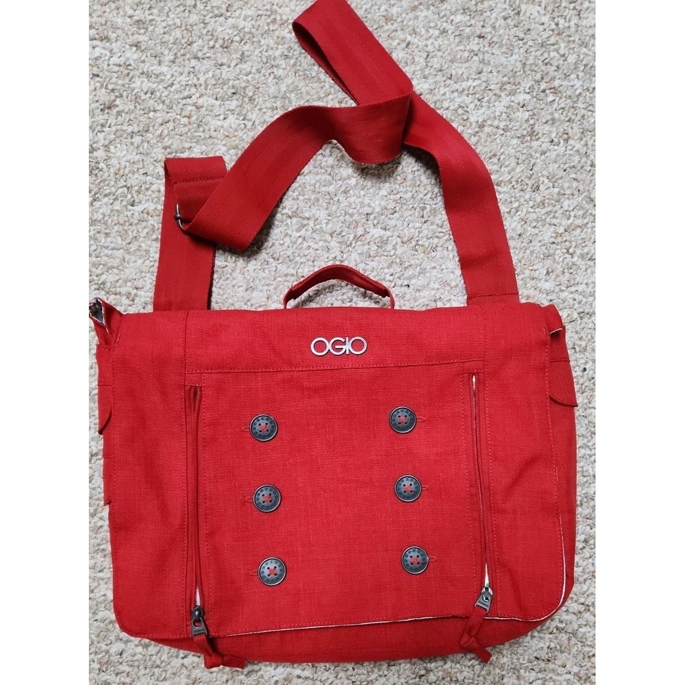 OGIO Red Midtown Purse Crossbody Tablet Laptop Bag Messenger